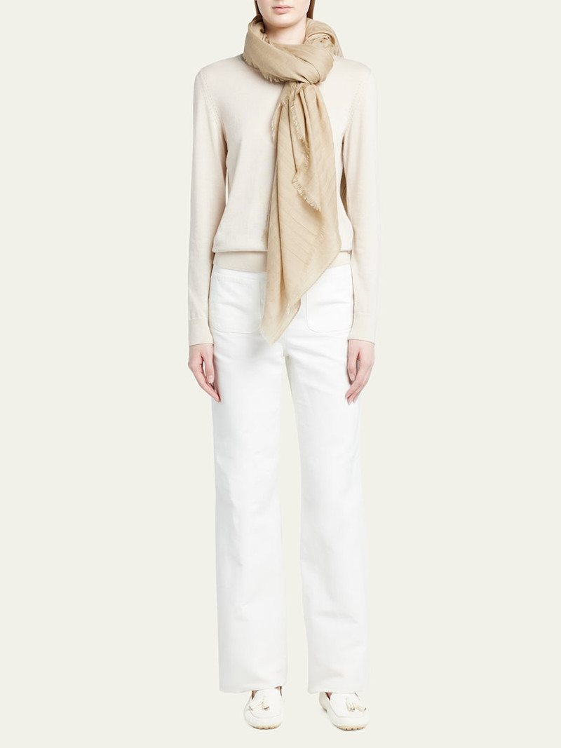 Loro Piana Jacquard Cashmere Maxi Stole outlook
