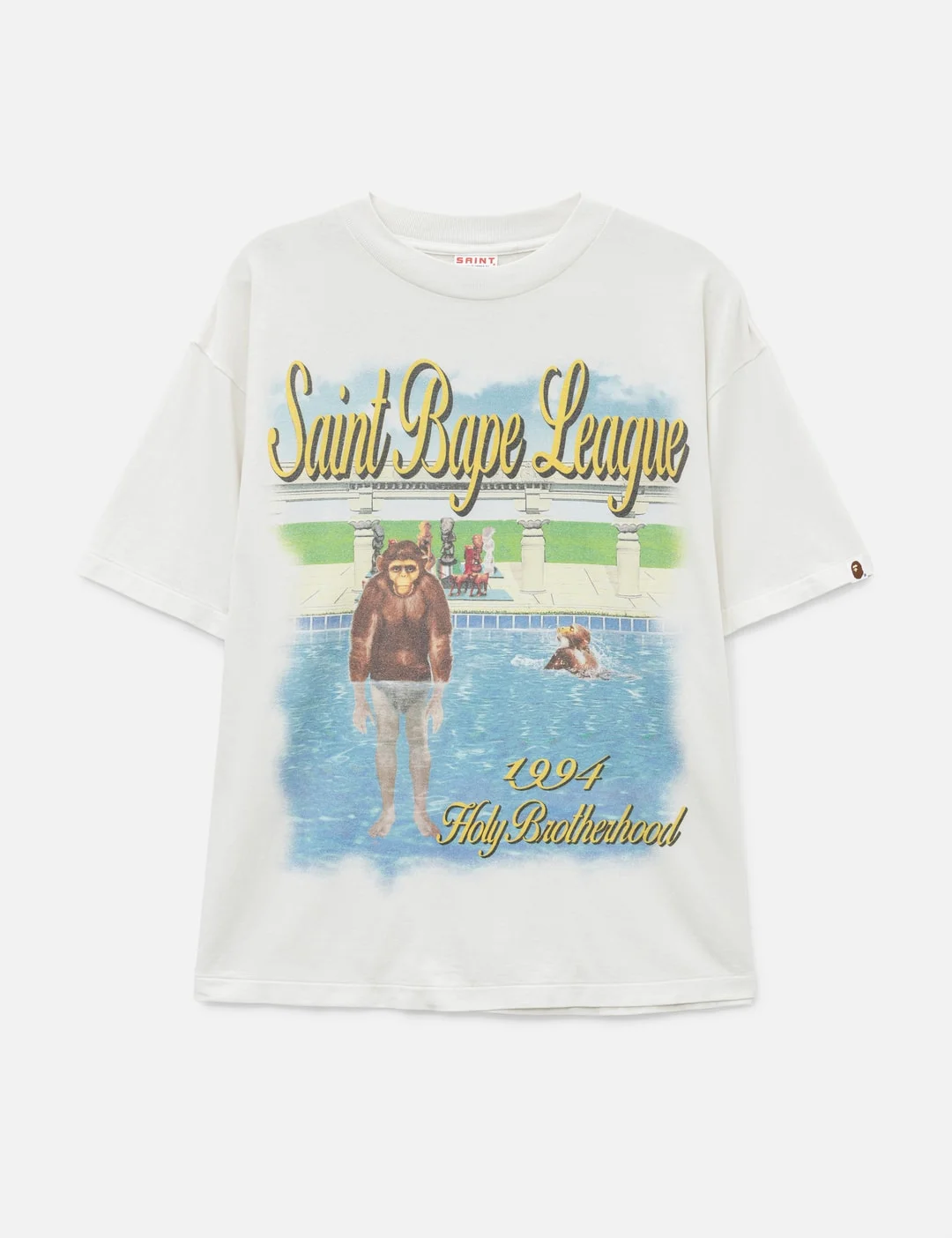 SAINT MICHAEL X BAPE LEAGUE T-SHIRT - 1