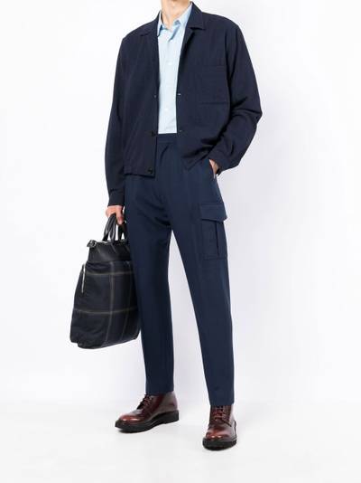 Paul Smith camp-collar wool shirt jacket outlook