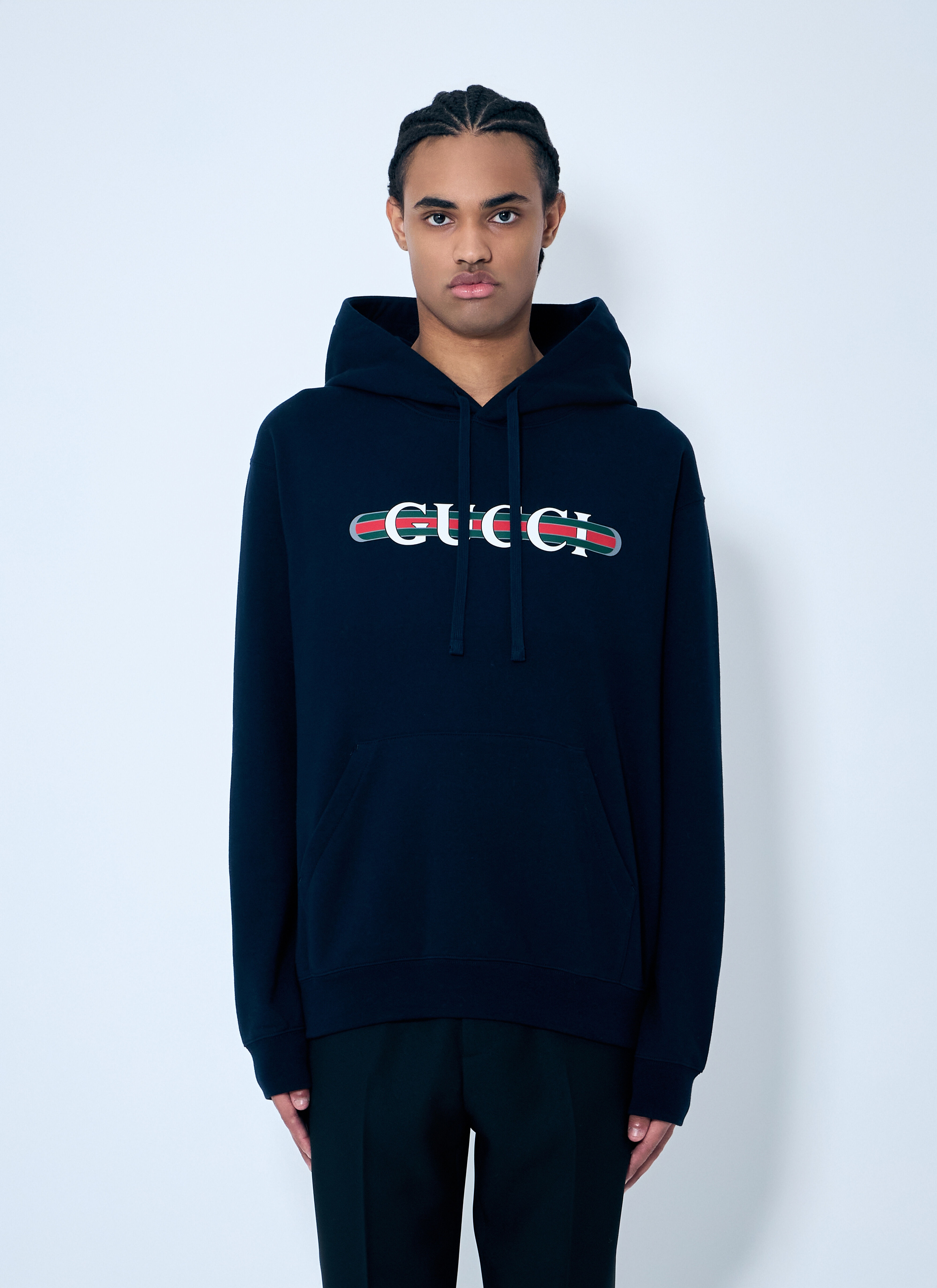 Logo Printed Hooded Sweatshirt - 1