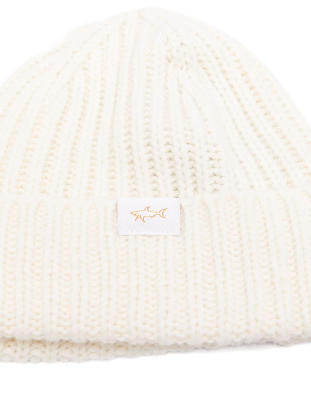 ribbed wool-blend beanie hat - 2