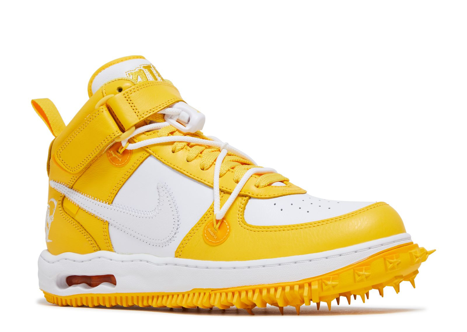 OFF-WHITE X AIR FORCE 1 MID SP LEATHER 'VARSITY MAIZE' - 2