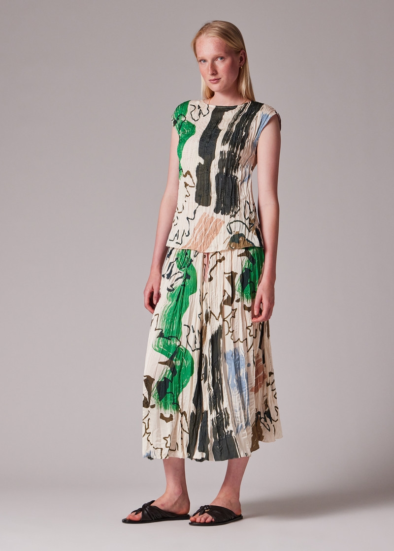Women's 'Painters' Pleated Top 5