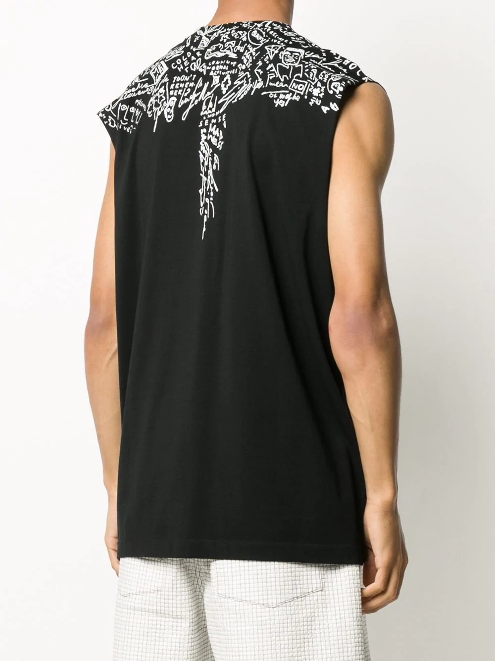 sketches wings sleeveless T-shirt  - 4