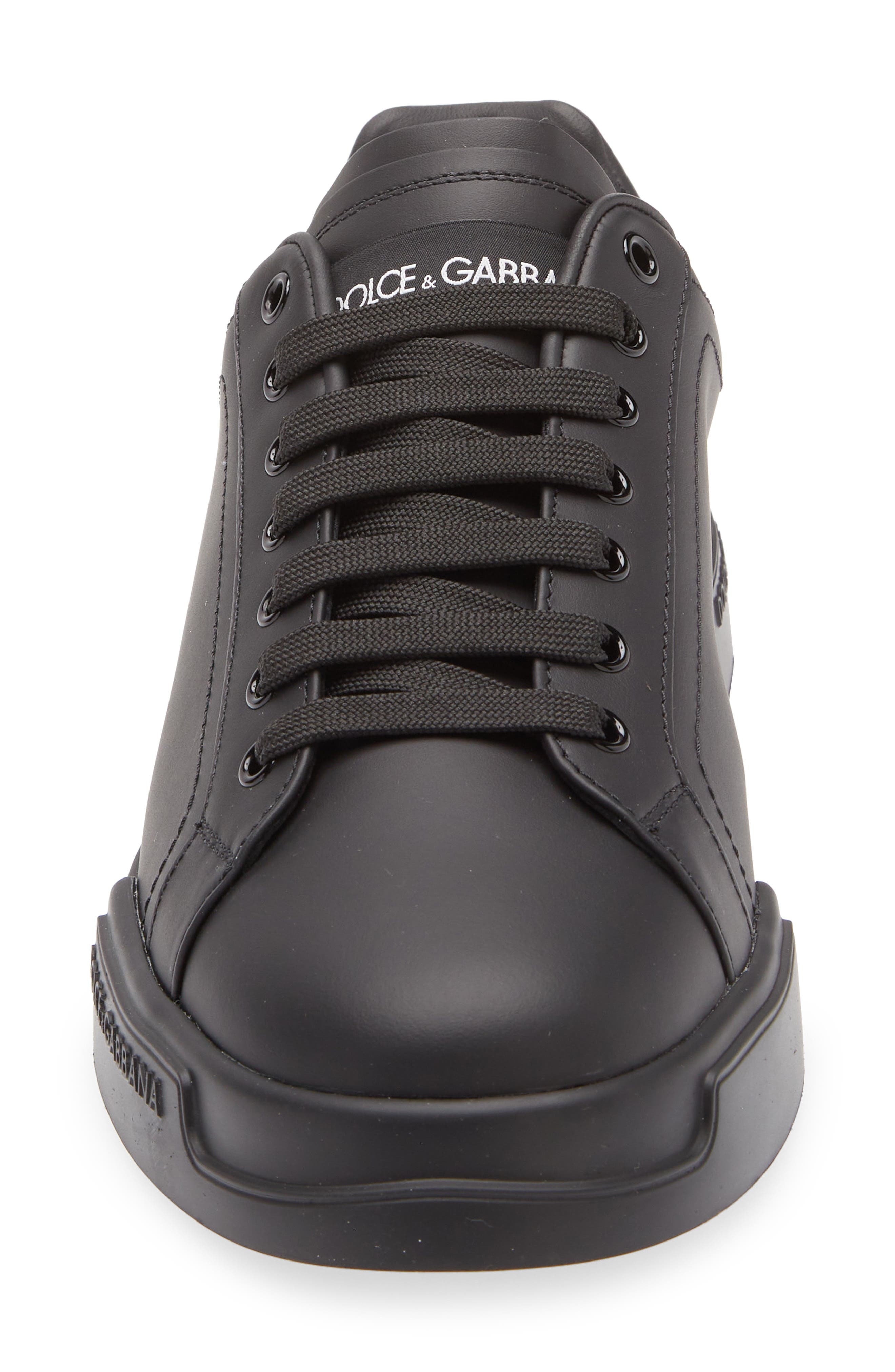 Dolce&Gabbana Nappato Sneaker in 80999 Nero at Nordstrom - 4