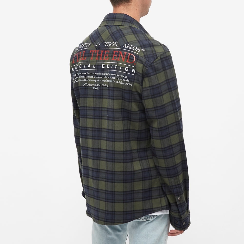 END. x Off-White Till The End Flannel Shirt - 5