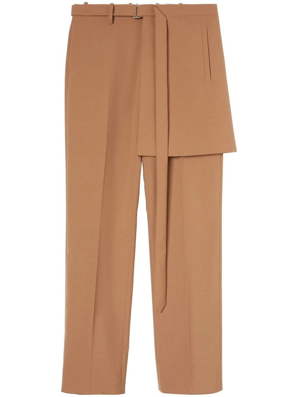 apron-detail tailored trousers - 1