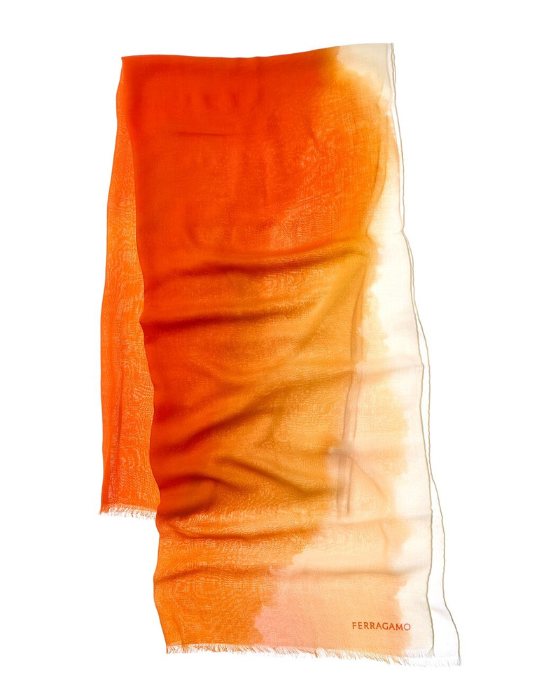 FERRAGAMO Ferragamo Ombre-Printed Cashmere Scarf outlook