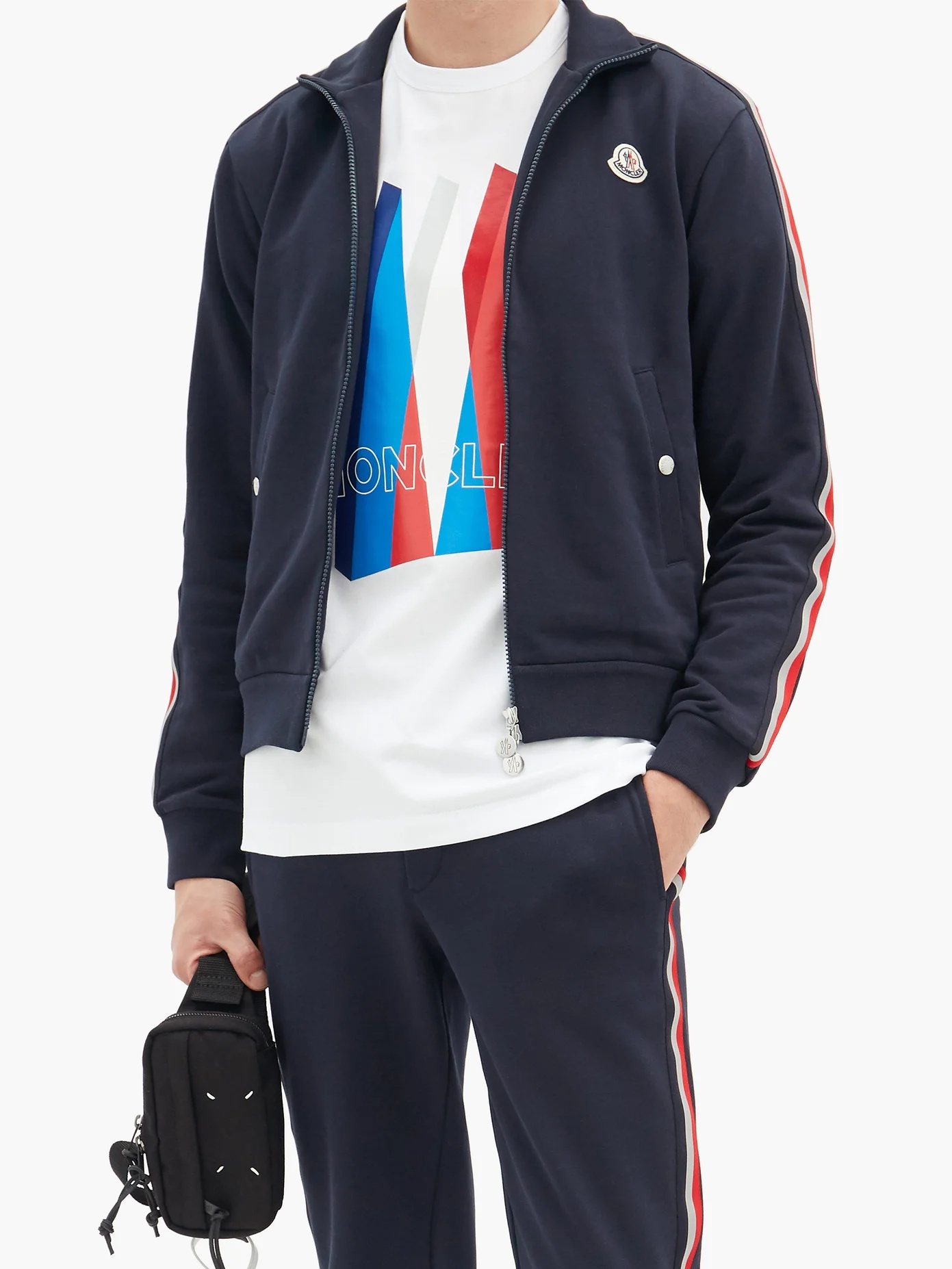 Zip-through cotton-jersey track top - 2