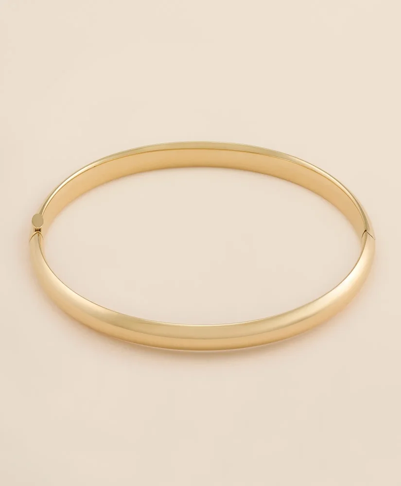 14k Gold Bangle Bracelet - 1