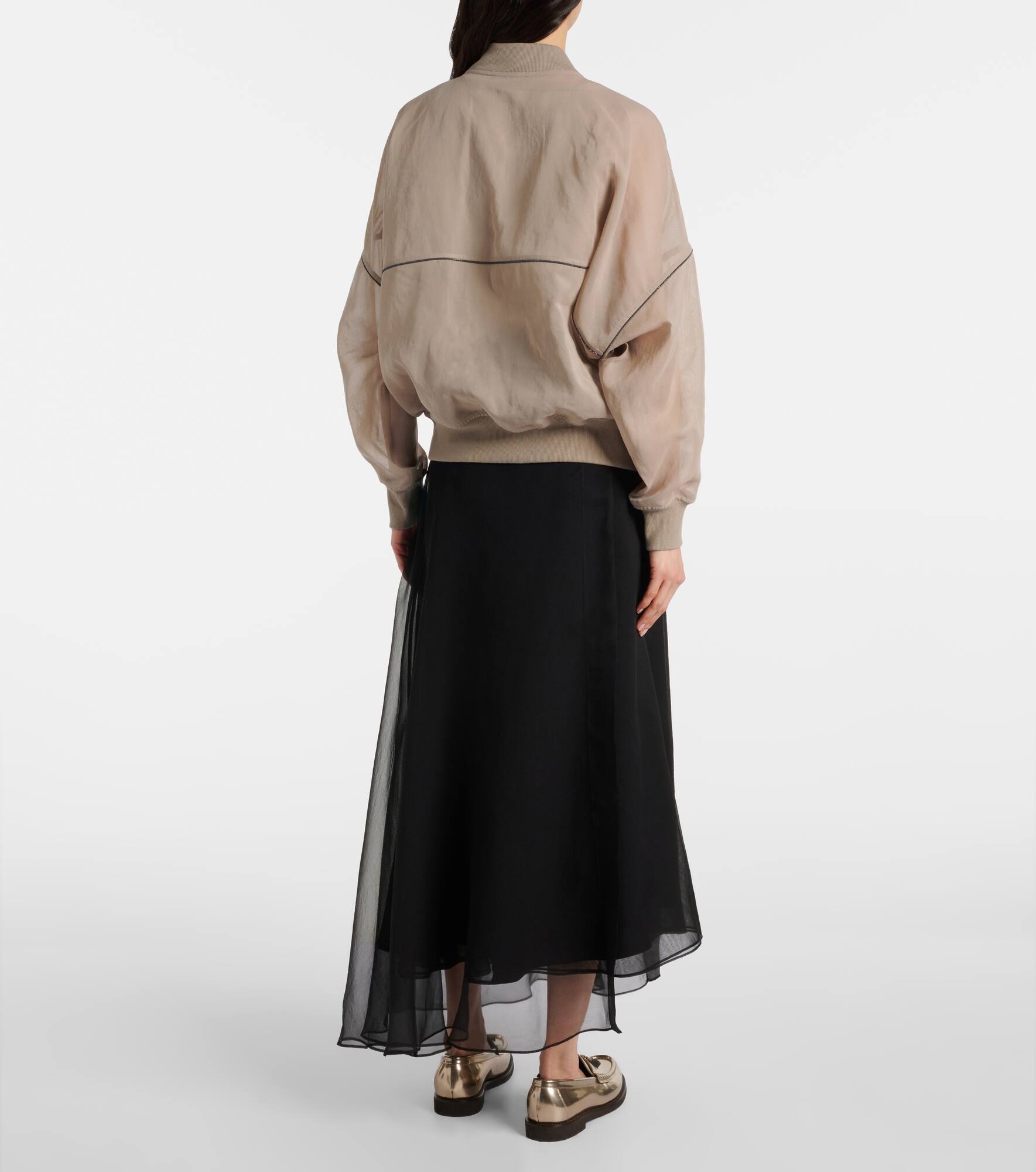 Cotton organza bomber jacket - 3