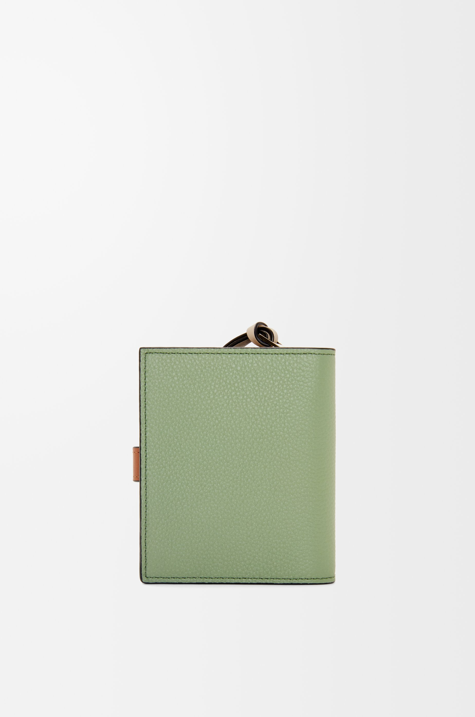 Compact zip wallet in soft grained calfskin - 4