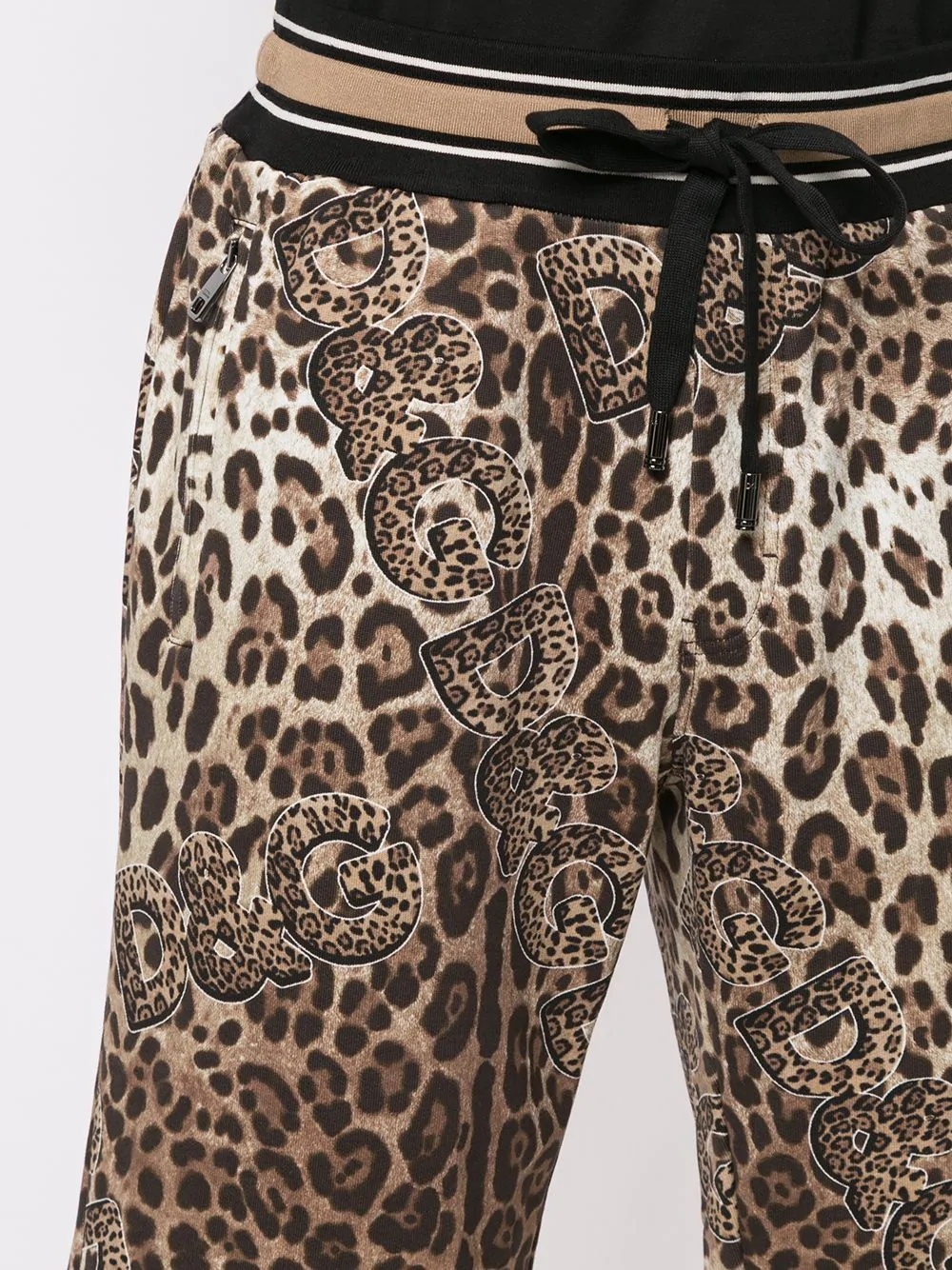 leopard-print shorts - 5