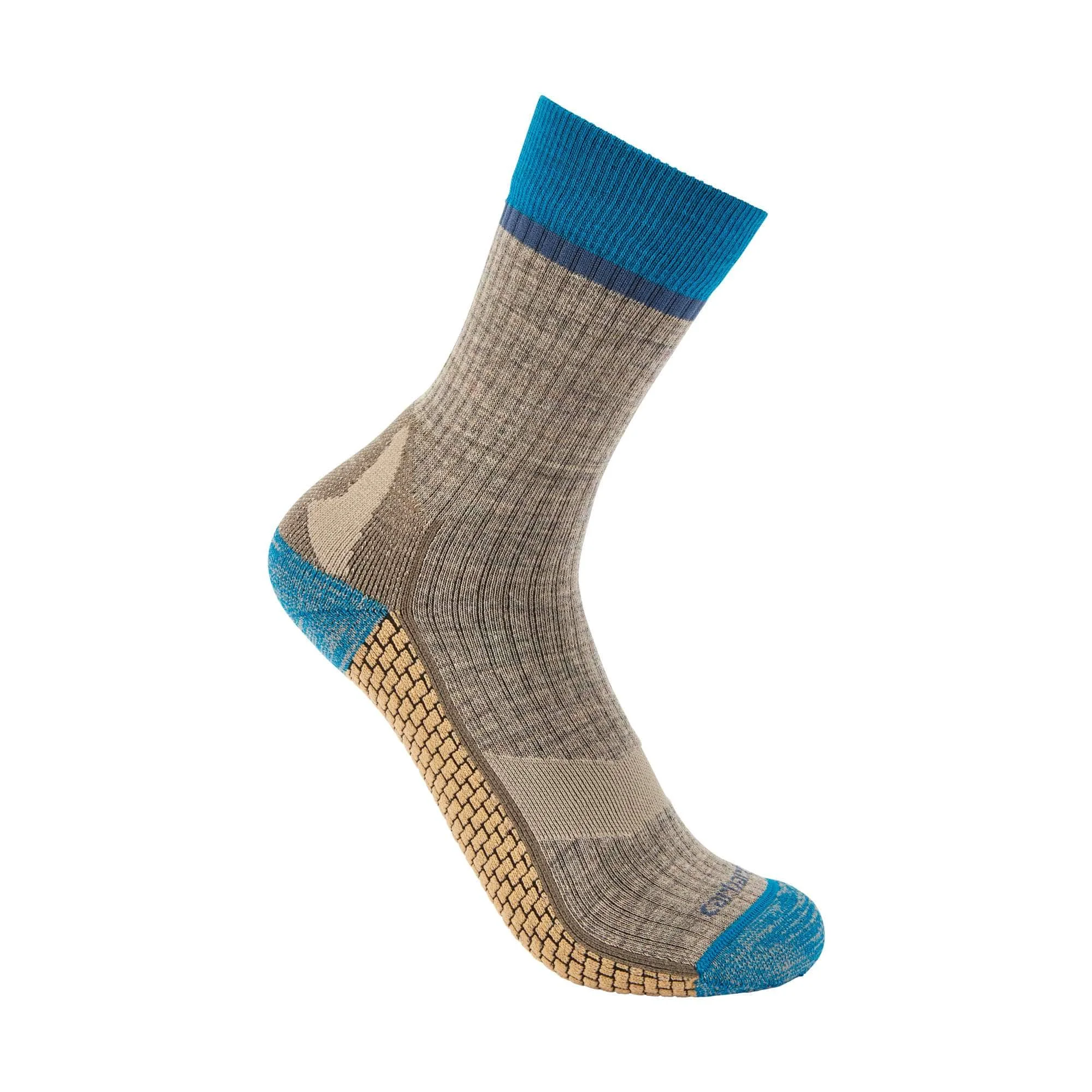 Women's Carhartt Force® Grid Midweight Merino Wool Blend Crew Sock - 1