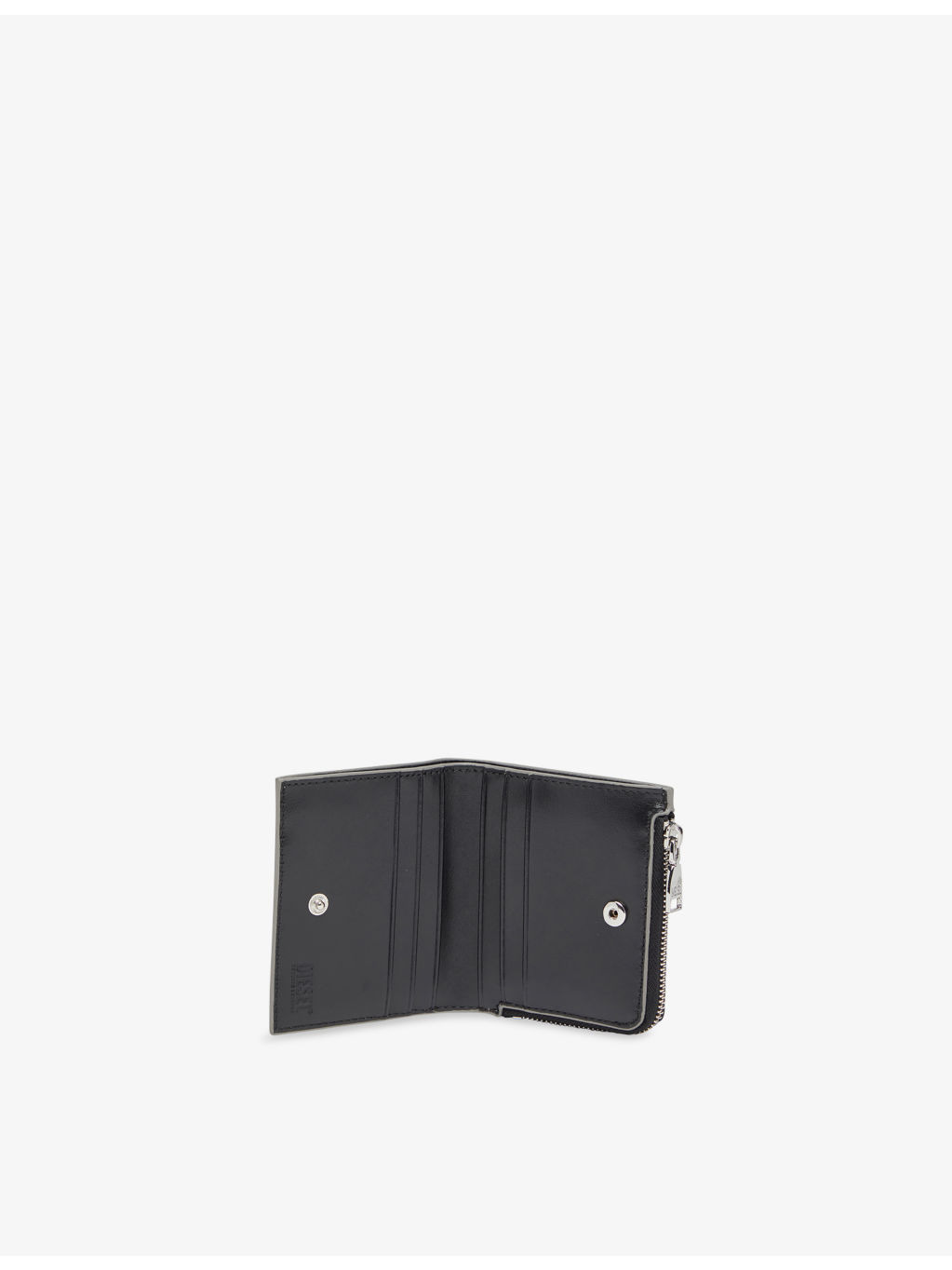1DR Bi Fold Zip Mirrored-Leather Wallet - 2