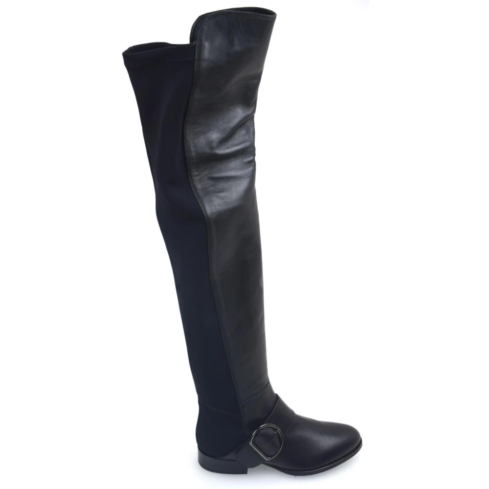 DALLAS LEATHER BOOT WITH NEOPRENE - 1