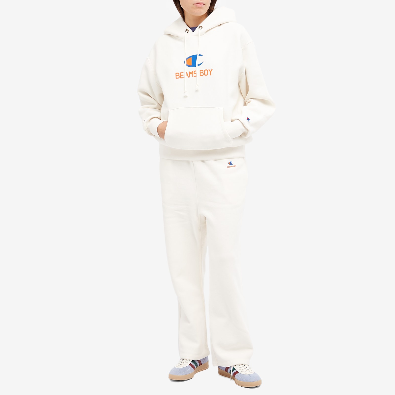 Champion x Beams Boy Hooded Sweat - 4