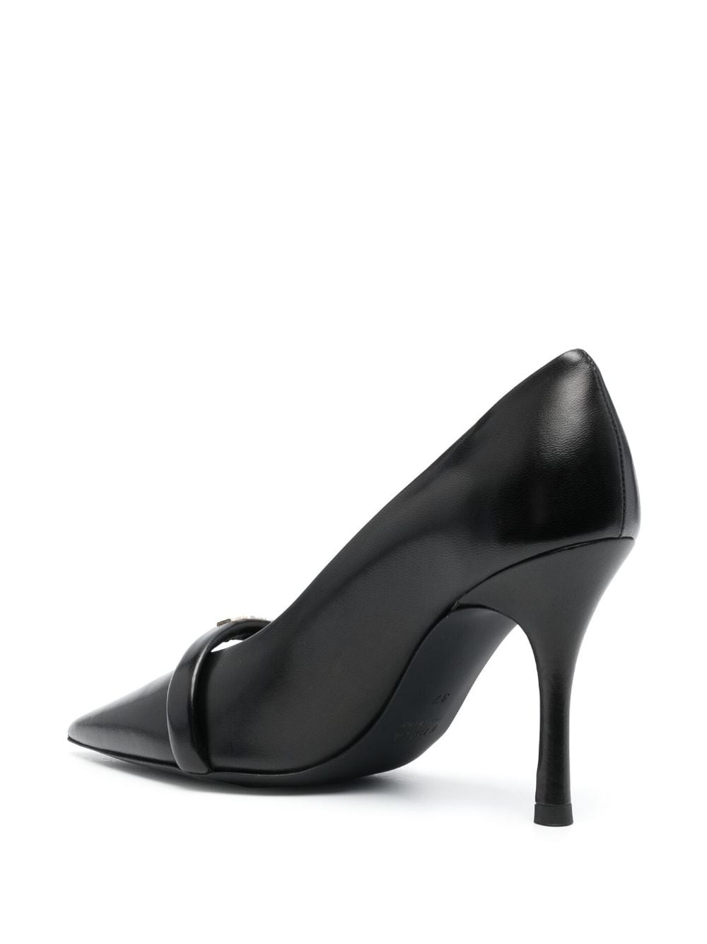 pointed-toe 95mm leather pumps - 3