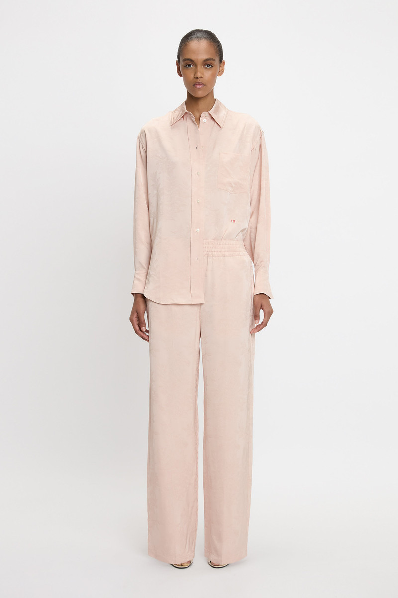 Victoria Beckham Pyjama Trouser In Ballet Pink outlook