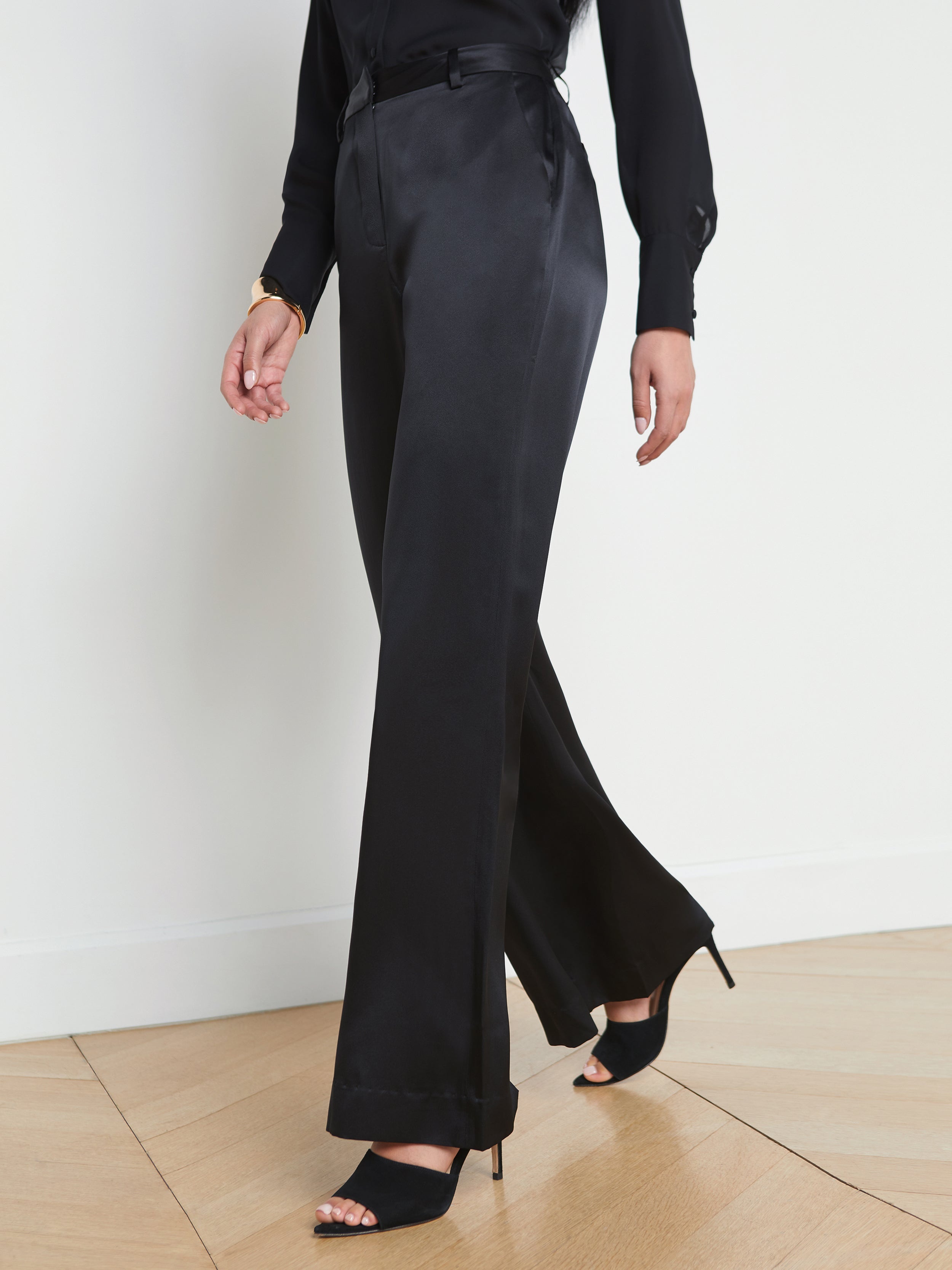 Pilar Silk Wide-Leg Pant - 3
