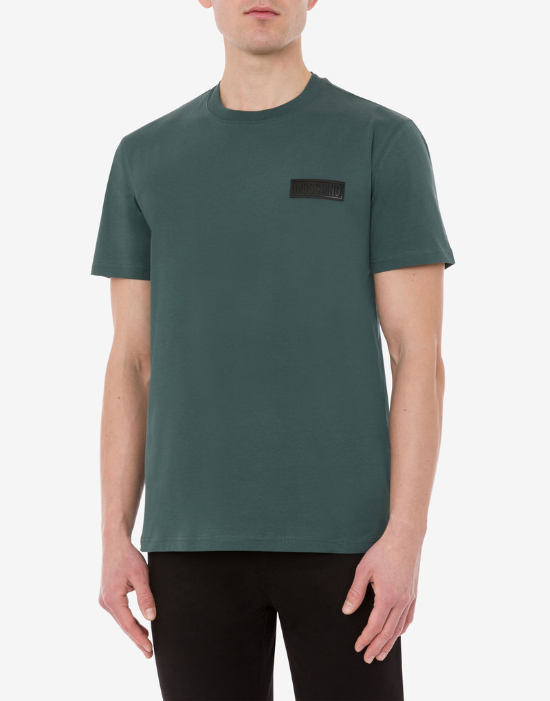 Moschino RUBBER LOGO ORGANIC JERSEY T-SHIRT outlook