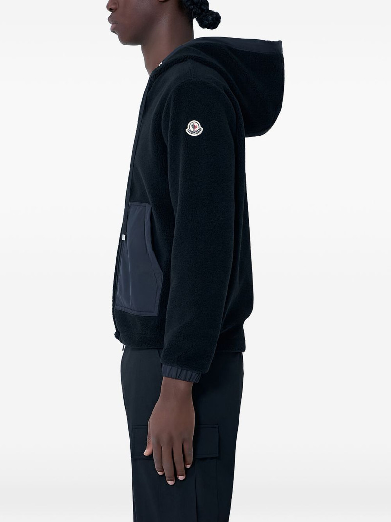 Moncler zip-up logo-detail hoodie outlook