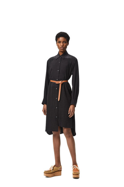 Loewe Anagram jacquard shirt mini dress in silk outlook