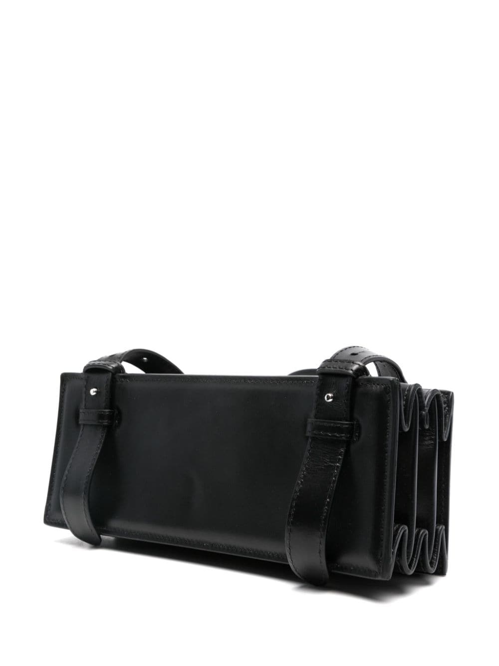 mini accordion leather shoulder bag - 3