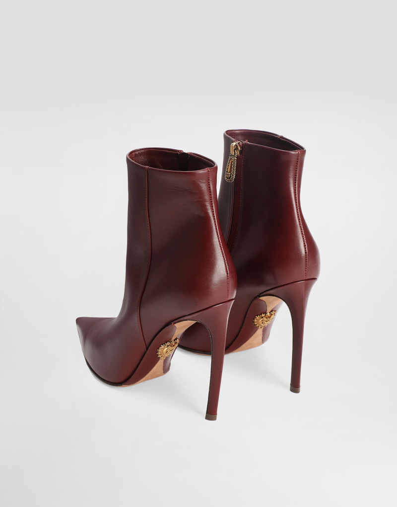 Dolce & Gabbana Devotion calfskin ankle boots outlook