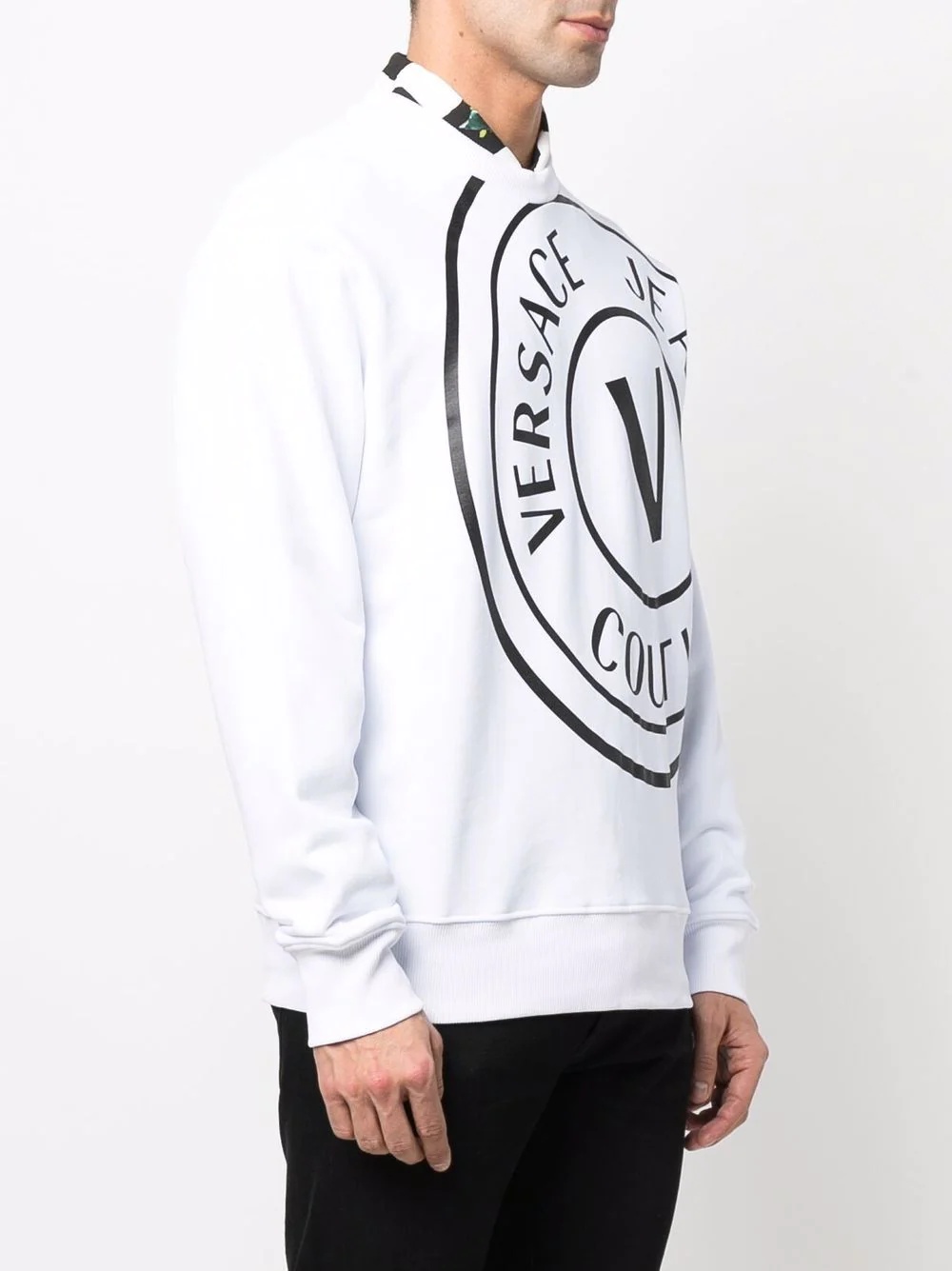 logo-print crew-neck sweatshirt - 3