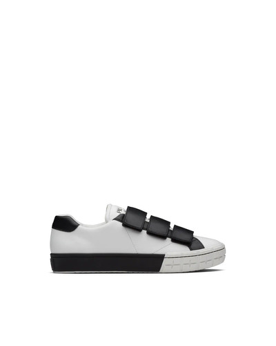 Prada Cassetta Wheel Two-Tone Leather Sneakers outlook