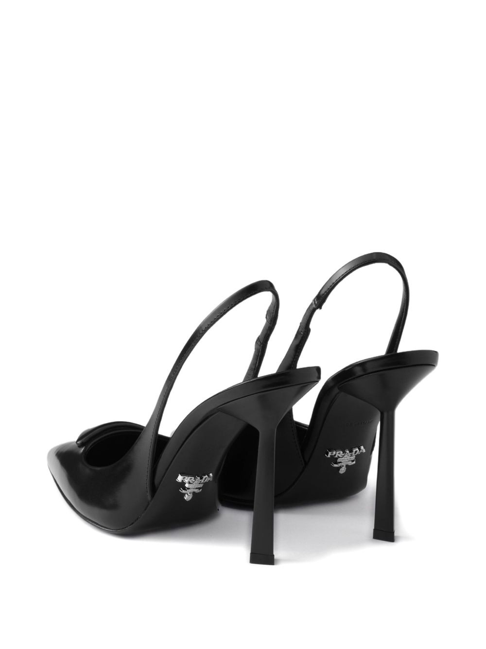 100mm slingback logo pumps - 3