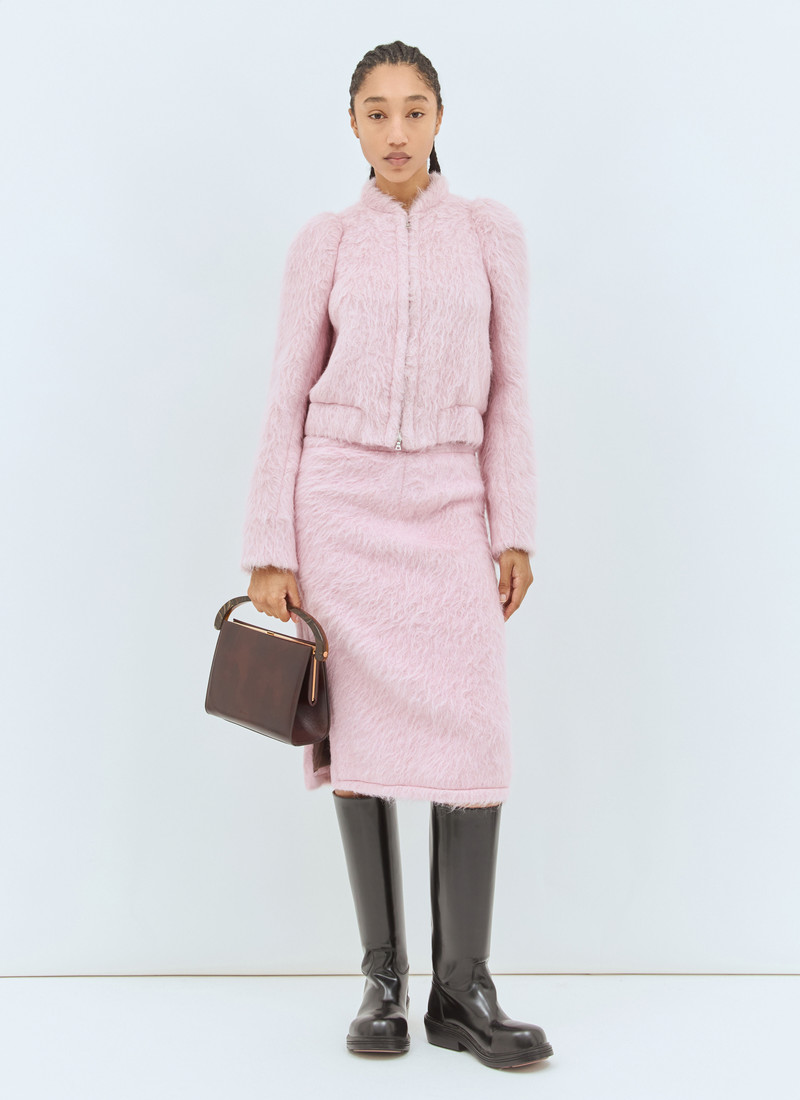 Dries Van Noten Fluffy Midi Skirt outlook