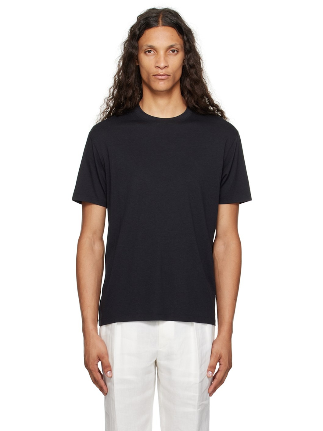 Black Crewneck T-Shirt - 1