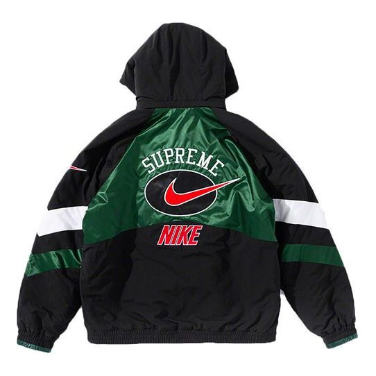 Supreme x Nike Hooded Sport Jacket 'Black Green White' SUP-SS19-10138 - 2