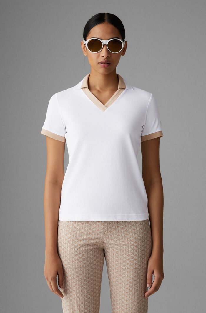 Luma Functional polo shirt in White/beige - 2