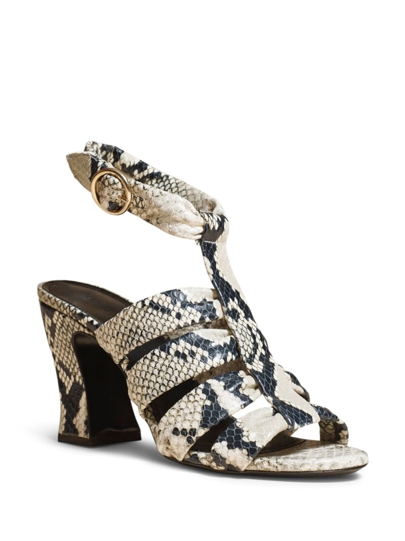 Perth snakeskin-print 80mm sandals - 2