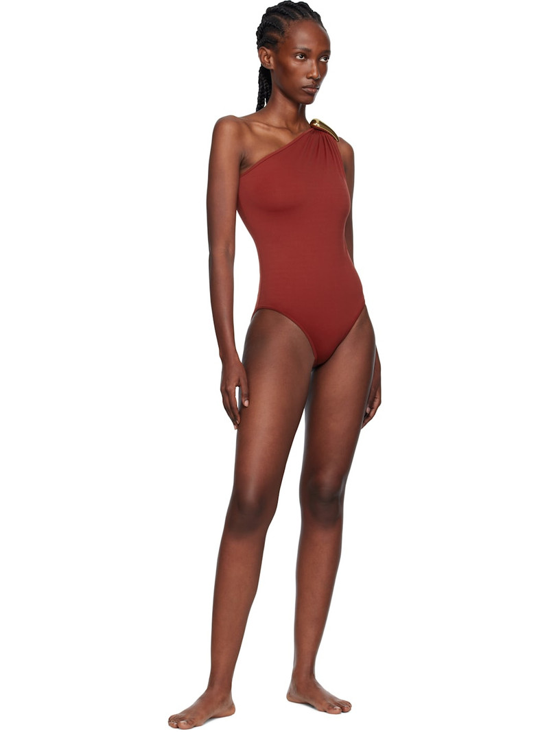 Bottega Veneta Red Stretch Nylon Swimsuit outlook