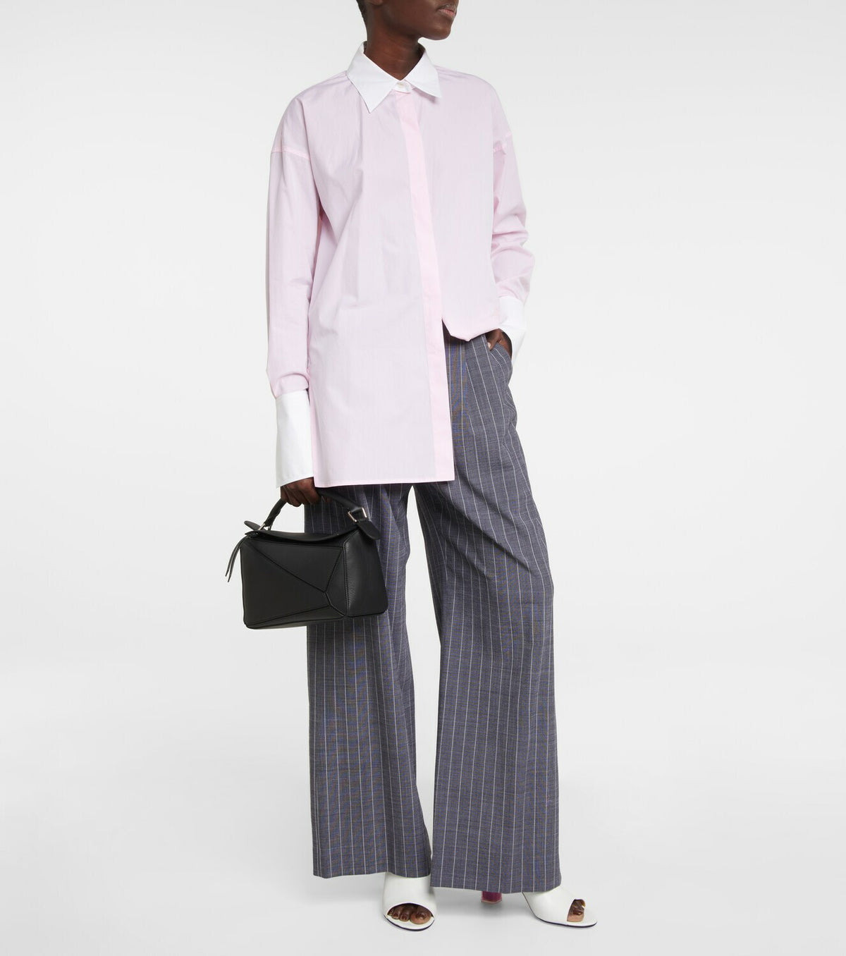 Loewe Women White Leather Nail Polish Mules - 4