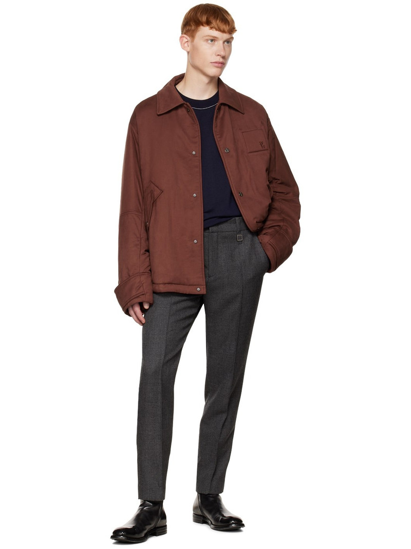 Wooyoungmi Brown Embroidered Jacket outlook