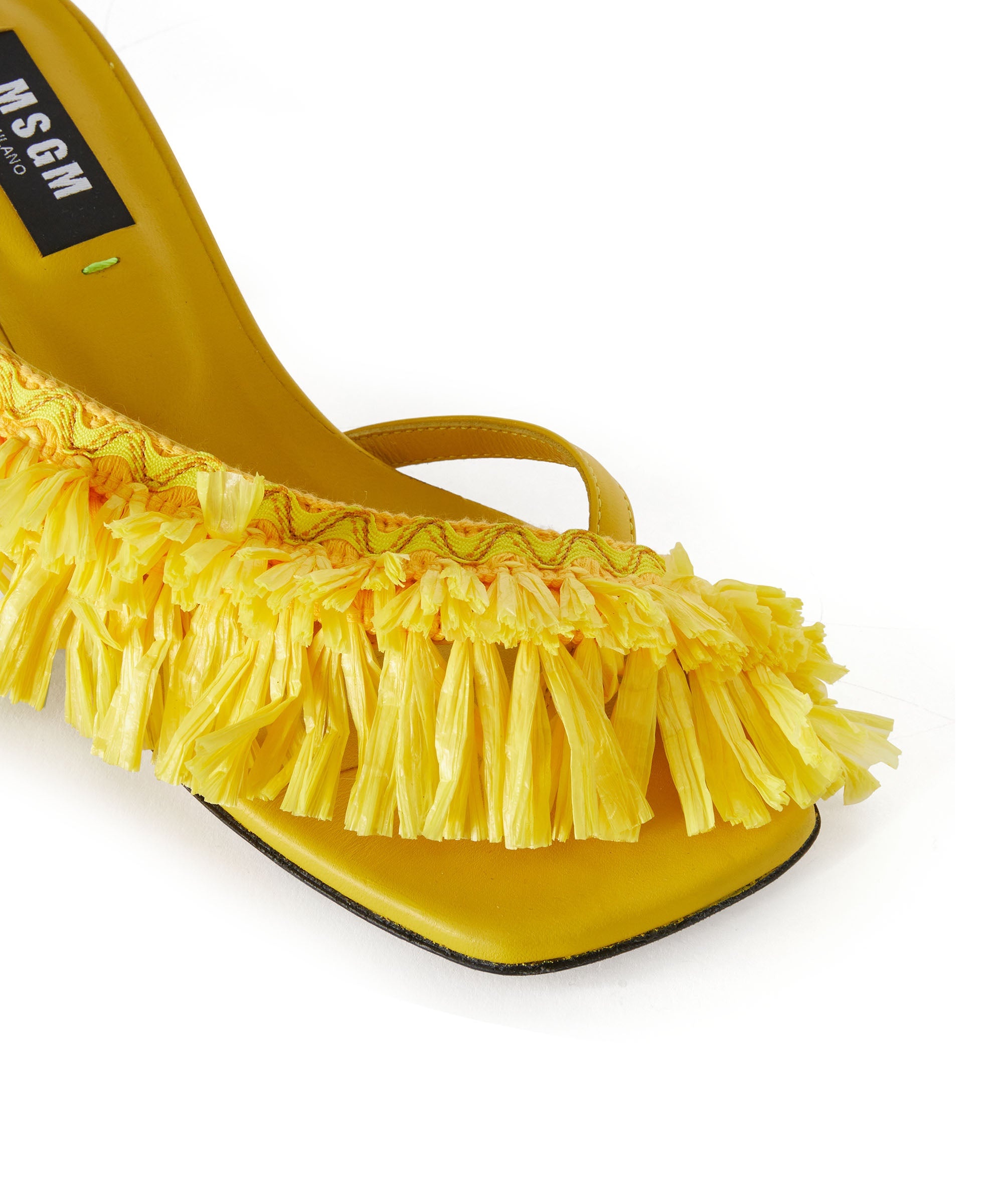 Mule with raffia insert - 4