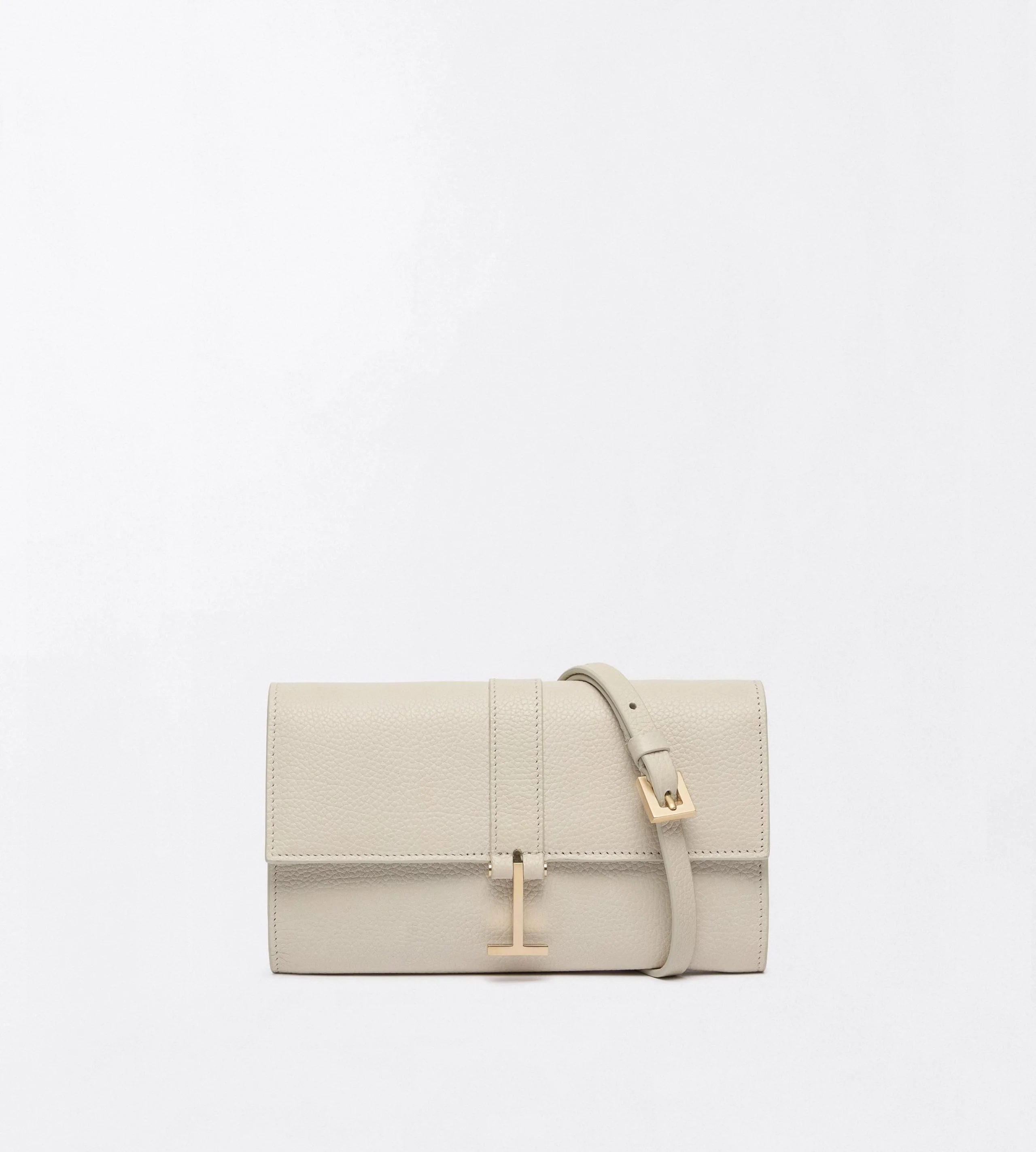 GRAIN LEATHER KARA WALLET ON STRAP - 1