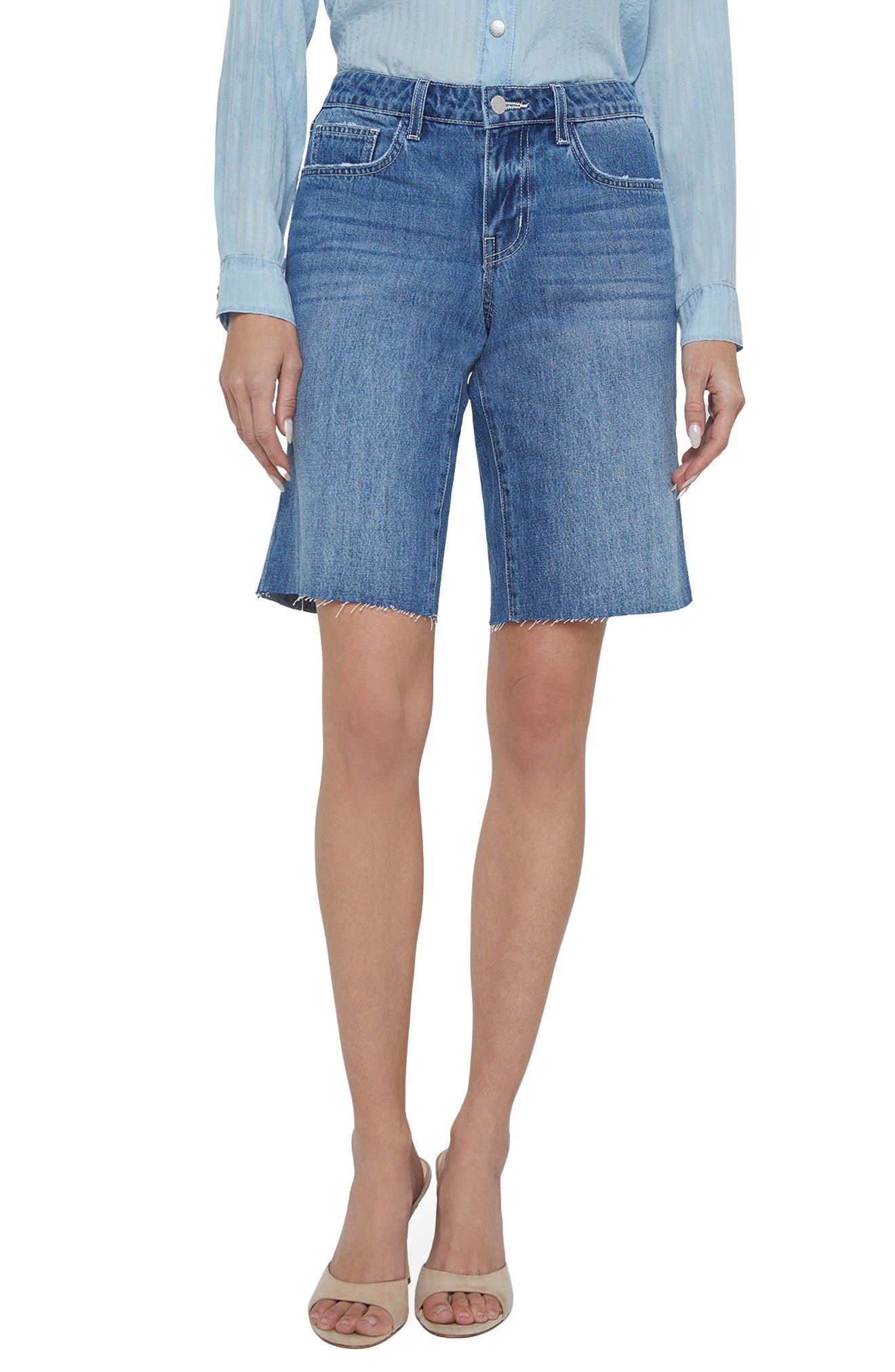 L'AGENCE Elsie Low Rise Bermuda Shorts in Woodrow at Nordstrom - 1
