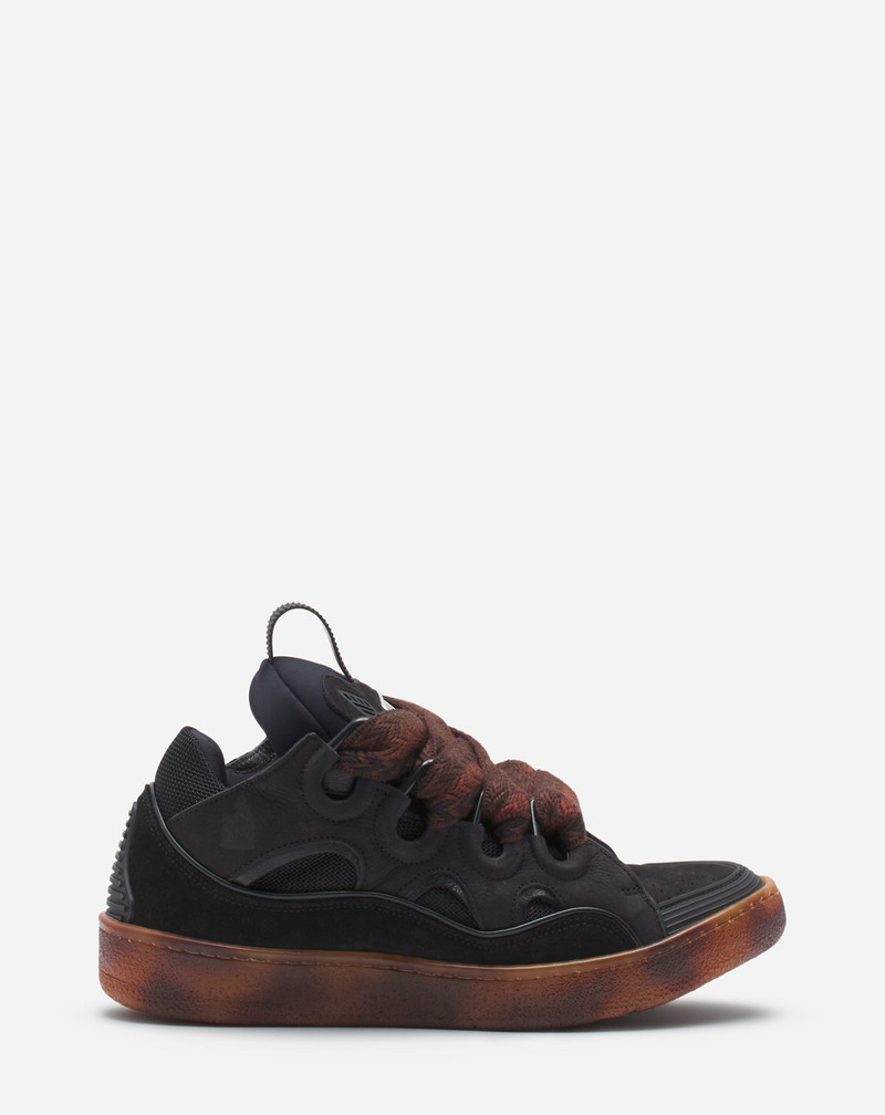 LEATHER CURB SNEAKERS 1