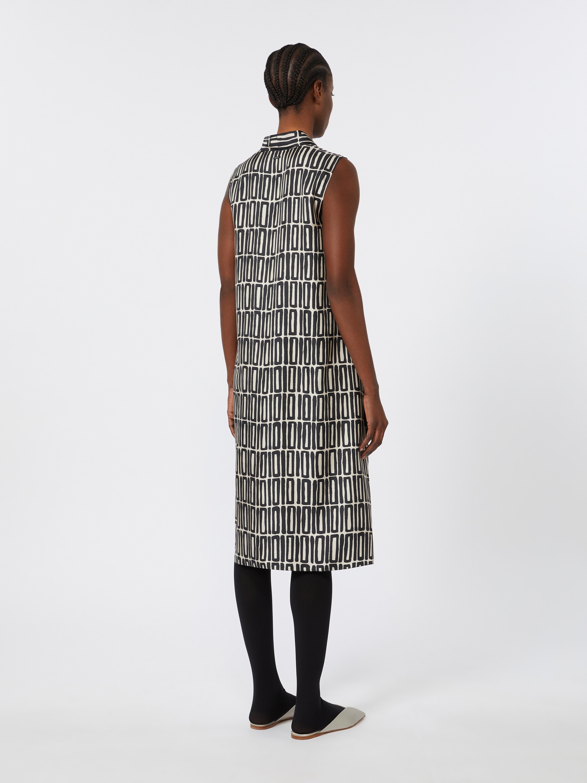 JACKIE Short printed silk dress - 4