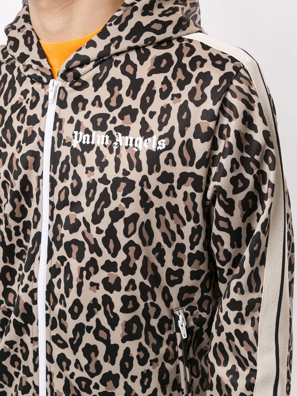 leopard print hooded jacket - 5