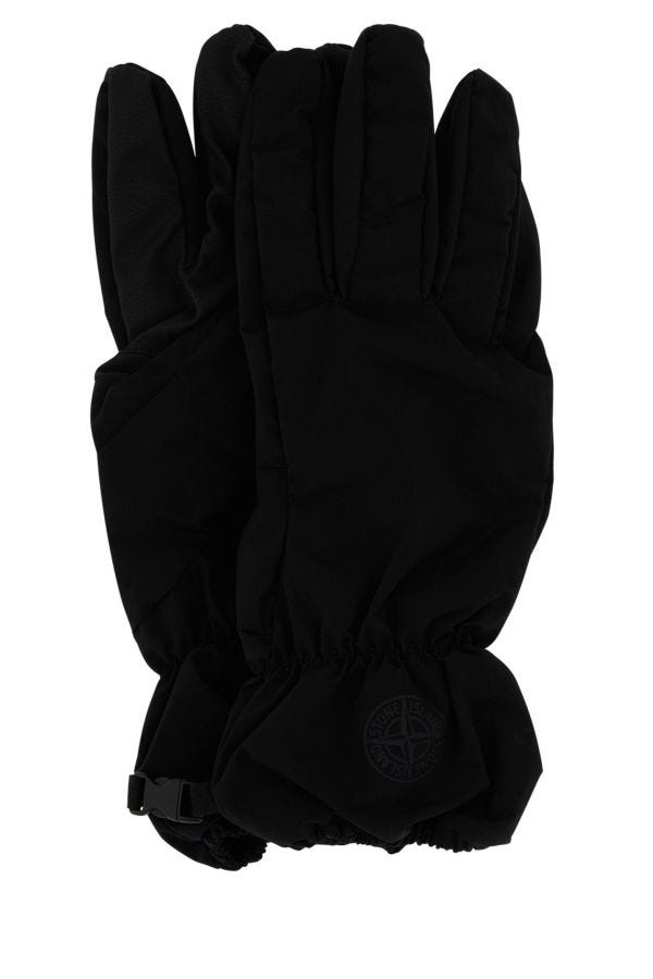 Black nylon gloves - 1