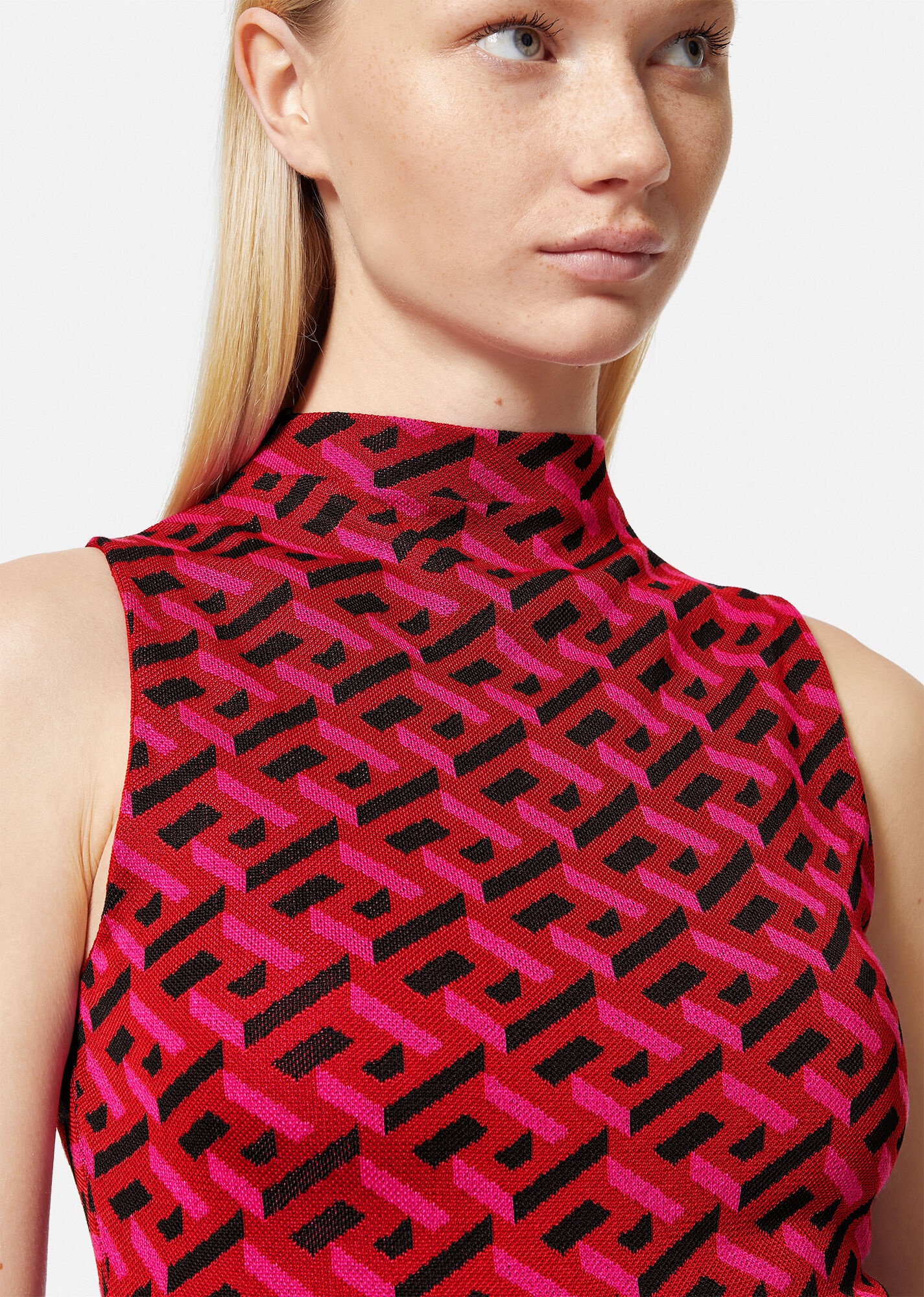 La Greca Jacquard Mini Dress - 5