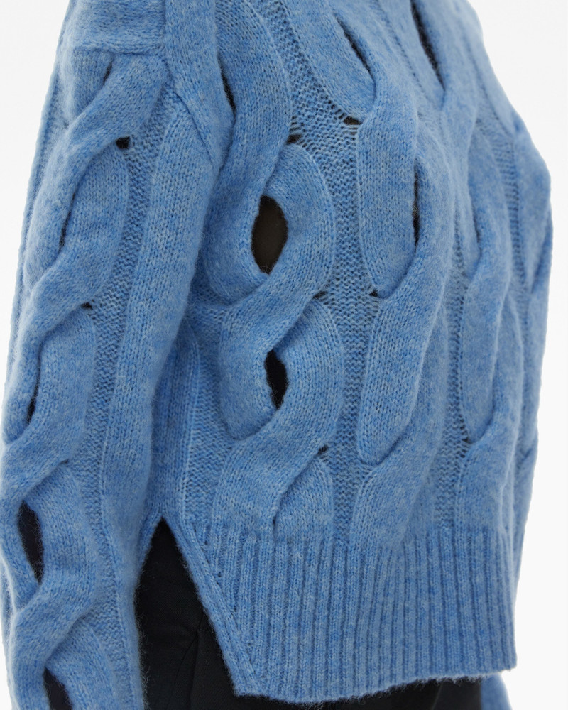 CROPPED CABLE KNIT SWEATER 6