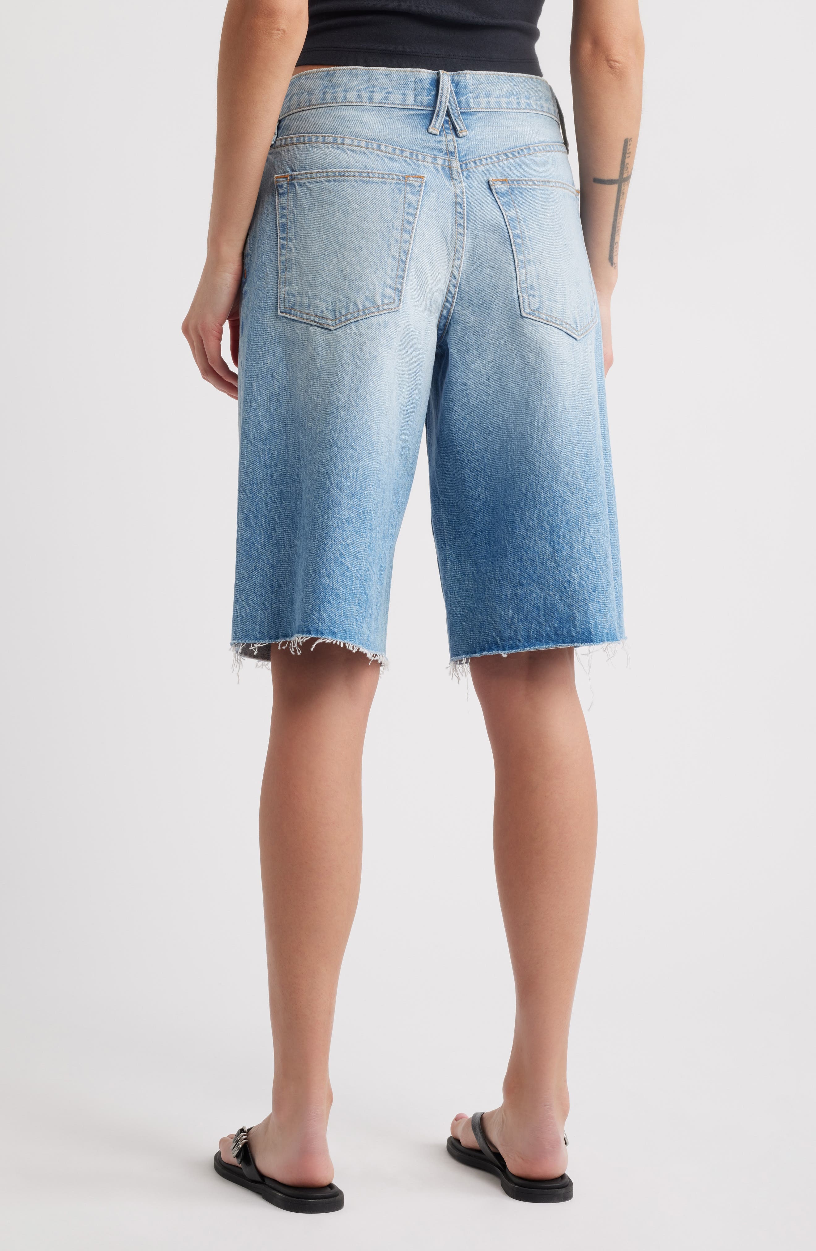 SLVRLAKE Mica Cutoff Denim Shorts in Shes The One at Nordstrom - 2
